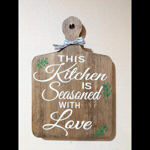 Kitchen Decor, Rustic, Farmhouse Sign, Gift, Cutting Board, Home Decor